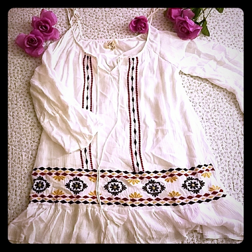 ⚘2 for $20⚘ Cold Shoulder Boho Tunic/Dress